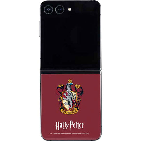 Wizarding World Harry Potter Gryffindor House Crest Galaxy Z Flip5 5G Skin